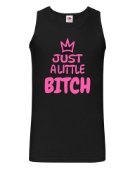 Herren Tanktop - Just a little Bitch -