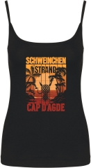 Damen Top mit Träger - Schweinchenstrand Cap DAgde -