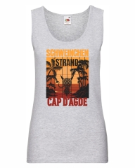 Damen Tanktop - Schweinchenstrand Cap DAgde -