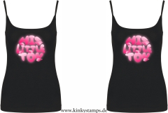 Damen Top mit Träger “His Little Toy” oder “Her Little Toy”