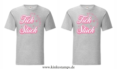 Herren T-Shirt “Sein kleines Fickstück” oder “Ihr kleines Fickstück”