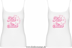 Damen Top mit Träger “Sein kleines Fickstück” oder “Ihr kleines Fickstück”