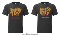 Herren T-Shirt Wahlweise His / Her Toy always usable for him/her 