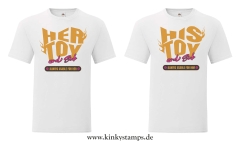 Herren T-Shirt Wahlweise His / Her Toy always usable for him/her 