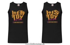 Herren Tanktop wahlweise „His/Her Toy – always usable for him/her“