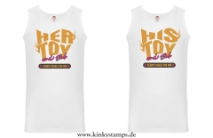 Herren Tanktop wahlweise „His/Her Toy – always usable for him/her“