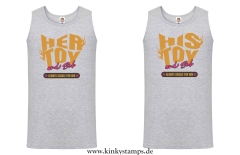 Herren Tanktop wahlweise „His/Her Toy – always usable for him/her“
