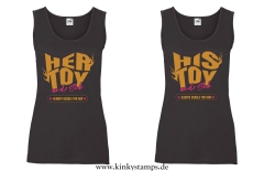 Damen Tanktop wahlweise „His/Her Toy – always usable for him/her“