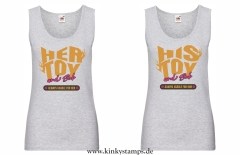 Damen Tanktop wahlweise „His/Her Toy – always usable for him/her“