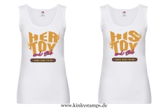 Damen Tanktop wahlweise „His/Her Toy – always usable for him/her“