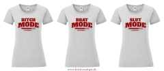 Damen T-Shirt rund Ausschnitt „Slut / Brat / Bitch – Mode Loading“