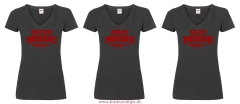Damen T-Shirts V Ausschnitt „Slut / Brat / Bitch – Mode Loading“