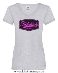 Damen T-Shirts V Ausschnitt Premium Fickstück
