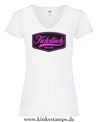 Damen T-Shirts V Ausschnitt Premium Fickstück