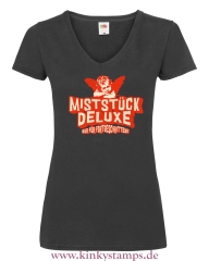 Damen T-Shirts V Ausschnitt Miststück Deluxe