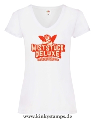 Damen T-Shirts V Ausschnitt Miststück Deluxe