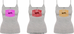 Damen Top mit Träger Follow me for Bukkake