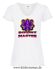 Damen T-Shirts V Ausschnitt Squirt Master