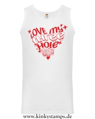 Herren Tanktop Love my three hole mare