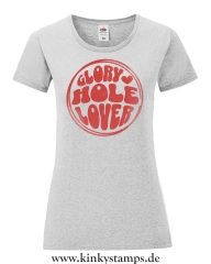 Damen T-Shirt rund Ausschnitt Gloryhole Lover
