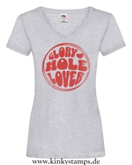 Damen T-Shirts V Ausschnitt Gloryhole Lover