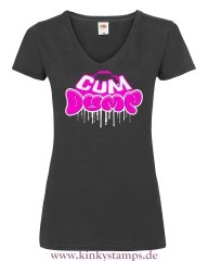 Damen T-Shirts V Ausschnitt Cumdump