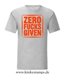 Herren T-Shirt Zero Fucks Given