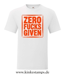 Herren T-Shirt Zero Fucks Given