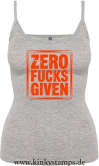 Damen Top mit Träger Zero Fucks Given