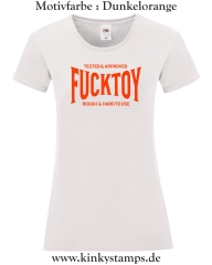 Damen T-Shirt rund Ausschnitt Tested & Approved Fucktoy Roug & hard to use