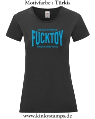 Damen T-Shirt rund Ausschnitt Tested & Approved Fucktoy Roug & hard to use