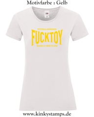 Damen T-Shirt rund Ausschnitt Tested & Approved Fucktoy Roug & hard to use