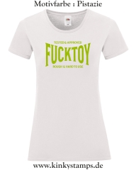 Damen T-Shirt rund Ausschnitt Tested & Approved Fucktoy Roug & hard to use