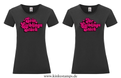 Damen T-Shirt rund Ausschnitt wahlweise Sein/Ihr Lieblingsstück