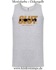 Herren Tanktop Slut and proud of it