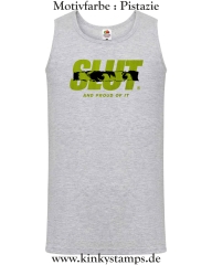 Herren Tanktop Slut and proud of it