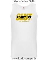 Herren Tanktop Slut and proud of it