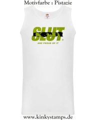 Herren Tanktop Slut and proud of it