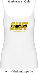 Damen Top mit Träger Slut and proud of it