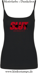 Damen Top mit Träger Slut and proud of it