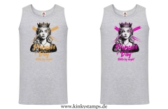 Herren Tanktop Princess by day bitch by night