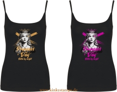Damen Top mit Träger Princess by day bitch by night