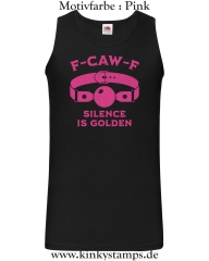Herren Tanktop F-CAW-F silence is golden