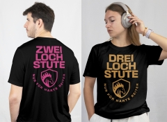 DTF Bügelmotiv 2/3 Loch Stute  für harte Reiter