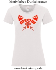 Damen T-Shirt rund Ausschnitt Meow Bitch