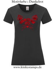 Damen T-Shirt rund Ausschnitt Meow Bitch