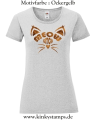 Damen T-Shirt rund Ausschnitt Meow Bitch