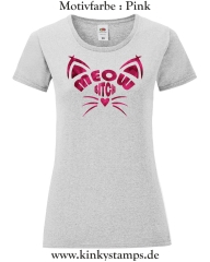 Damen T-Shirt rund Ausschnitt Meow Bitch