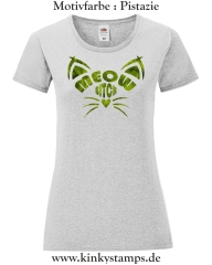 Damen T-Shirt rund Ausschnitt Meow Bitch