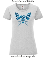 Damen T-Shirt rund Ausschnitt Meow Bitch
